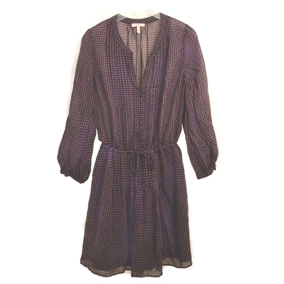 Joie Dark Pink Gingham Dress - Picture 2 of 5